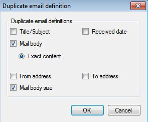 outlook 2007 duplicate email remover